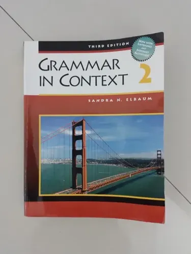 Livro de Inglês Gramática "Grammar in Context"