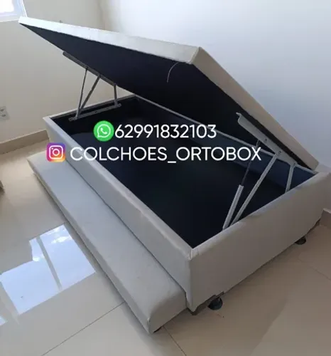 Box Baú Solteiro com auxiliar na espuma dD28/reforçada