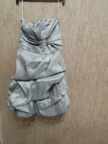 Vestido Vintage Tafetá baloné