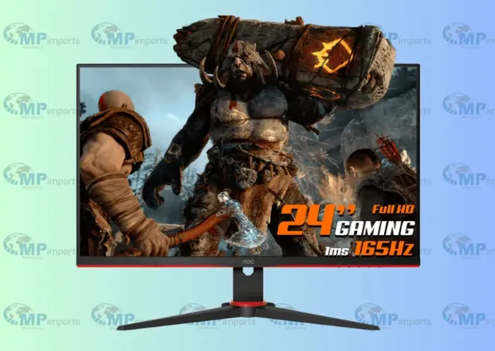 Loja MP Imports: Monitor Gamer AOC Viper, 24", FULL HD, 165Hz, 1Ms, Freesync, HDMI e Displ