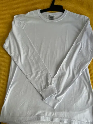 Camiseta básica em algodão manga longa G