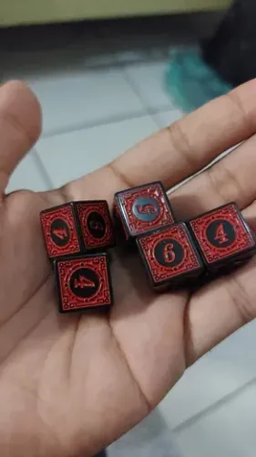 Kit D6 de Dados SteamPunk para RPG