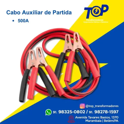 Cabo de chupeta auxiliar de partida 500A 