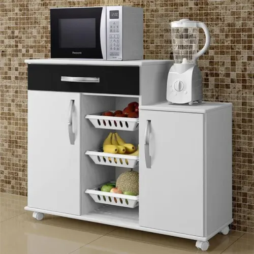 Fruteira Teresina Master Branco.Preto Até 12x - Frete Grátis