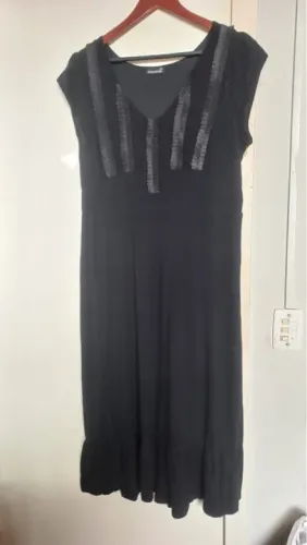 Vestido Viscose Preto