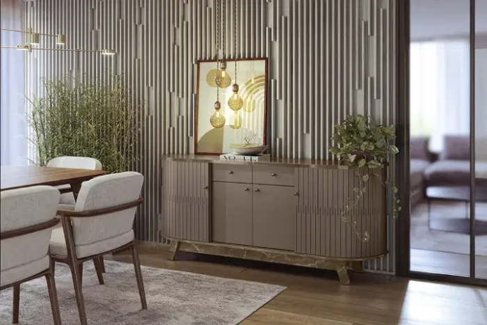 Buffet Monaco Imperial/Sépia Frete Grátis - Até 12x