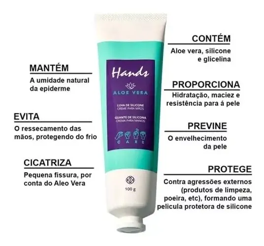 Luva de silicone