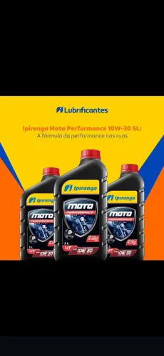 Cx com 24 unid.Lubrificante para motos Ipiranga, 10W30