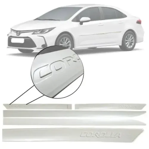 Frisos Laterais Corolla Baixo Relevo - 2020 2021 2022 2023 2024 2025