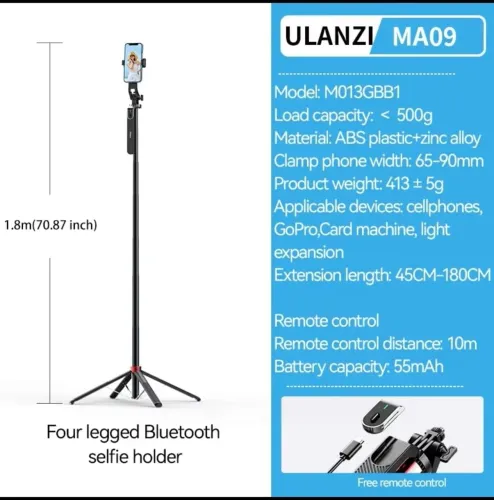 Tripé para Celular Ulanzi MA09 - Novo lacrado 