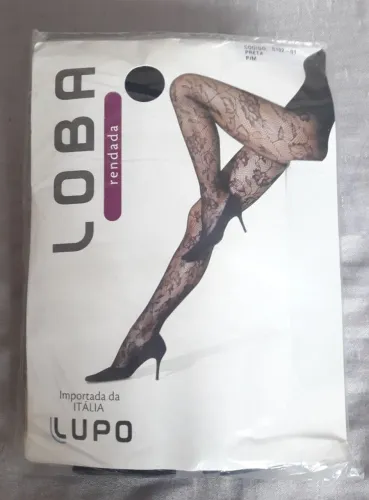 Meia calça Loba design floral - Original Lupo, Importada da Itália - ITENS NOVOS