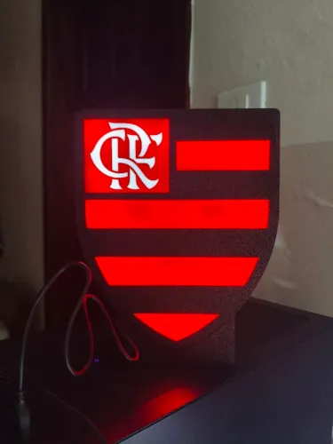 Luminária led 3d flamengo