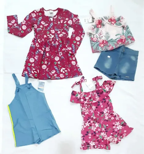 Lote infantil Top Marcas Menina Tamanho 08