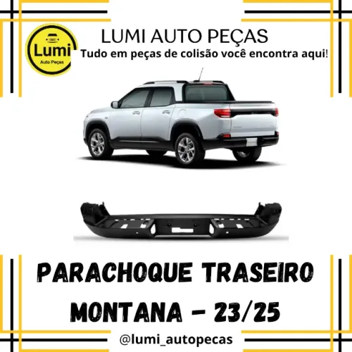 Parachoque Traseiro Montana 2023/2025 - NOVO