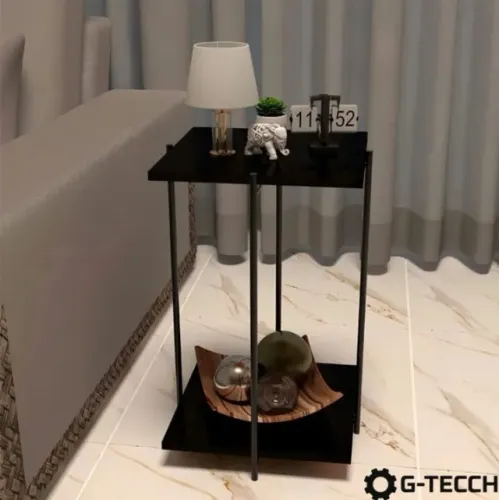 Mesa de lateral Multiuso canto decorativa para escritório sala apoio cabeceira criado mudo