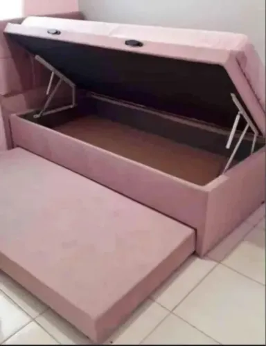 CAMA BOX COM AUXILIAR E BAÚ SUPER LIQUIDAÇÃO 