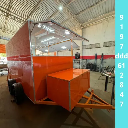 Trailer com Bancada de Inox - Estrutura Premium