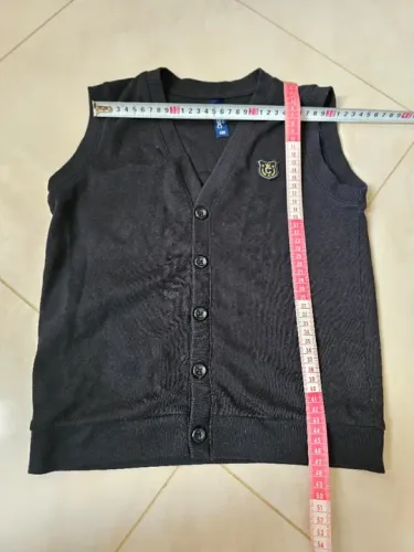 Coletinho tricô azul para meninos de 6 anos