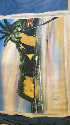 Tela pintura óleo Morro do Careca/RN