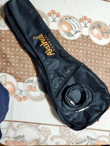 Capa ukulele tenor cavaquinho banjo tamanho zioer duplo preta Akahai Rosani
