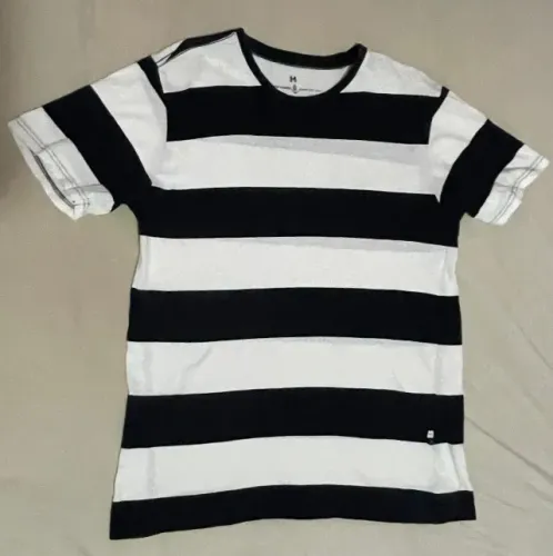 Camiseta Listrada Marfinno Confort Fit Tam M