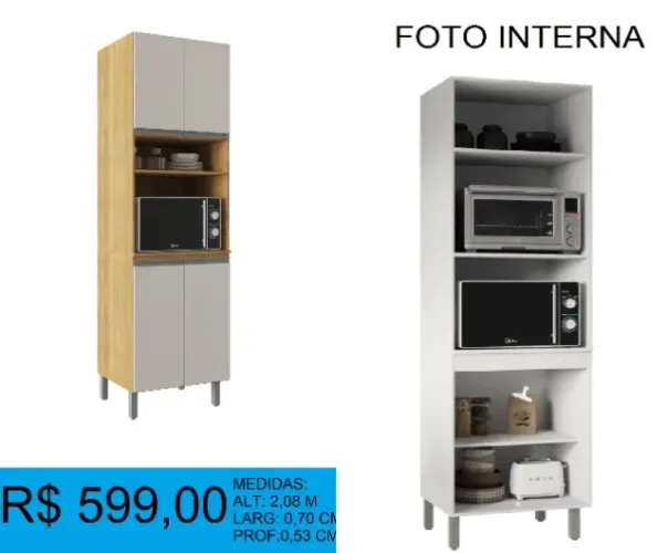 Paneleiro com espaço para forno - a pronta entrega 