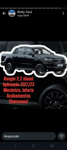 Sucata Ranger 2.2 Diesel para retirada de peças 