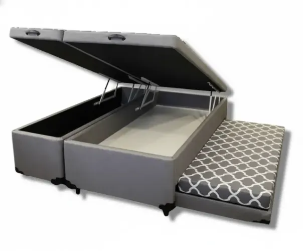 cama box bau com auxiliar casal 138x188cm