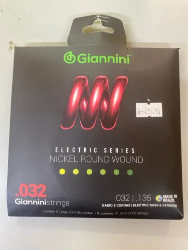 Encordoamento Giannini Para Baixo .032 6 Cordas