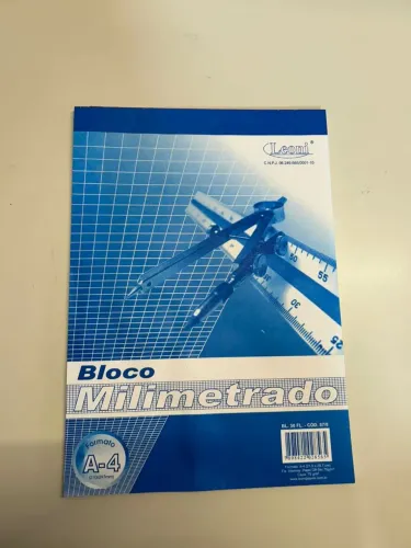 Bloco Papel Milimetrado A4 50 Folhas