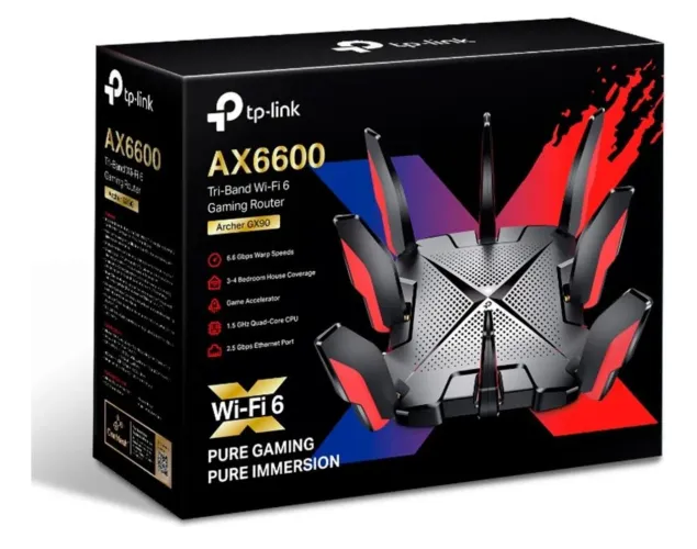 Roteador Wi-fi 6 Gamer Tri Band Ax6600 Archer Gx90 Tp-link