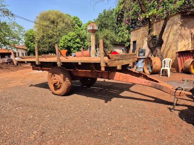 Carreta de plantio de cana