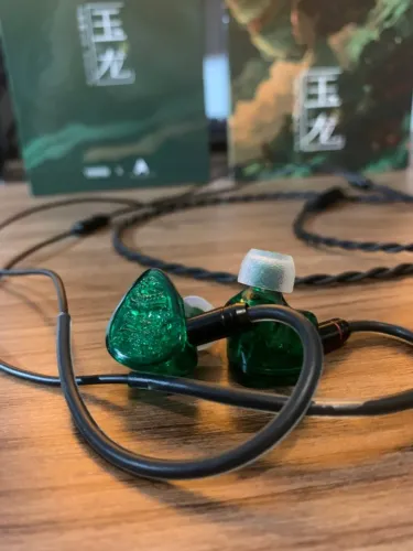 Fone iem Tangzu Waner SG 2 - Jade Dragon edition (com microfone)