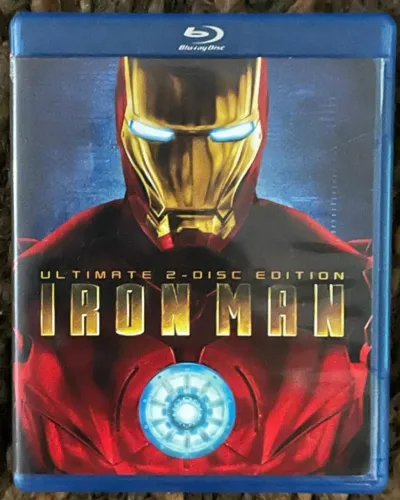 IRON MAN HOMEM DE FERRO ULTIMATE 2 DISCOS EDIÇÃO BLU-RAY BLU RAY DUPLO IMPORTADO