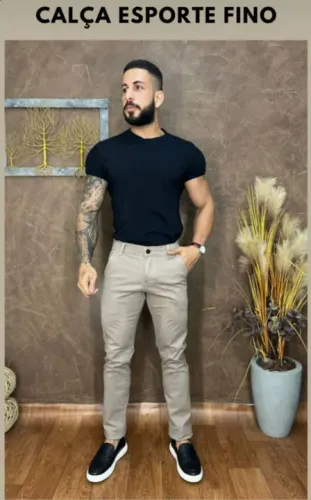 Kit Camisa e Calça Sarja 