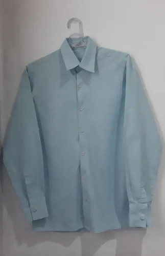 Camisa Social Masculina Azul Claro