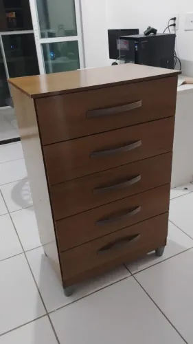 Cômoda 5 Gavetas Amadeirada