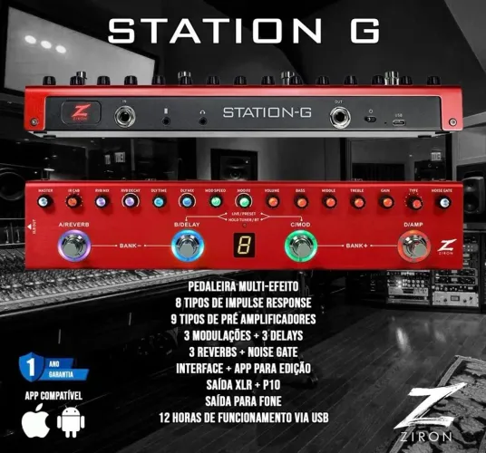 Pedaleira ziron station g