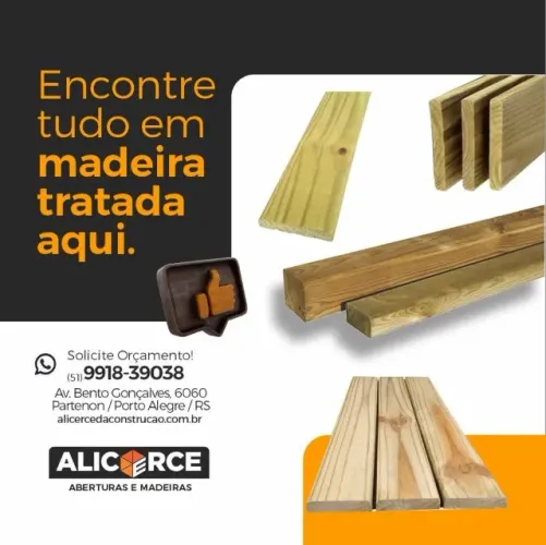 Madeiras Tratadas - Brutas e Beneficiadas - Pronta Entrega