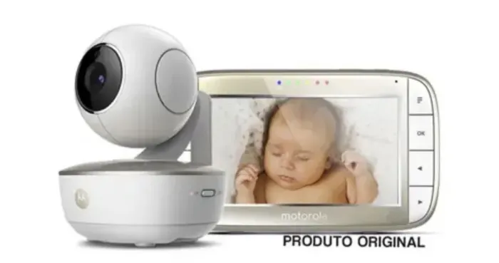 Babá Eletrônica Wi-Fi Motorola VM 855 Connect, Tela 5? Visão Noturna, Zoom 2x, Função Nina