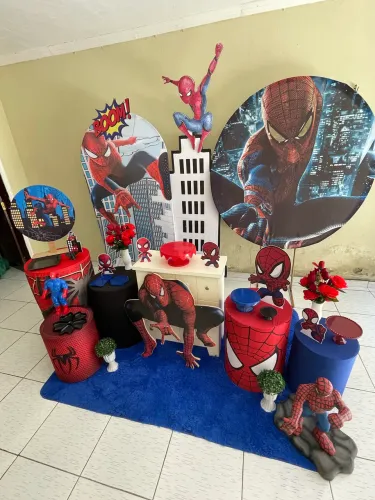 Decoração Homem aranha pegue e monte