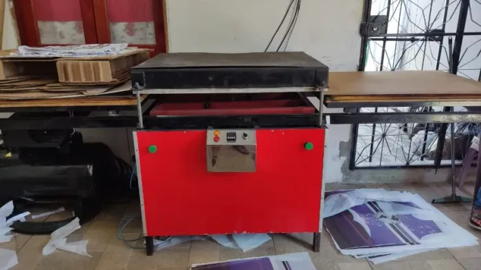 Prensa Térmica para Sublimação 70x100 pneumática + compressor