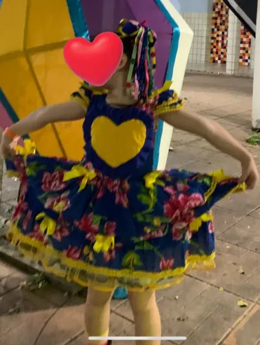 Vestido Festa Junina Infantil