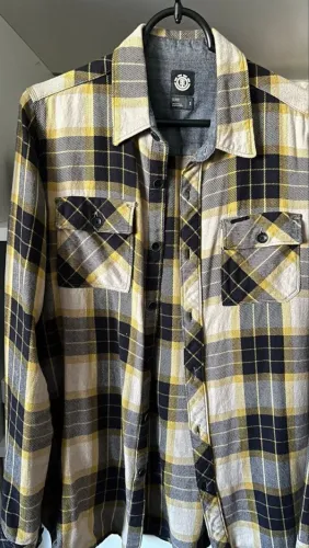 Camisa Element manga longa flanelada xadrez