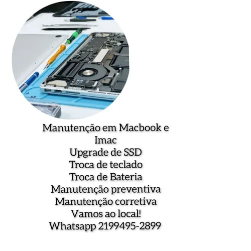 Manutenção de Macbook e Imac Vamos ao local!