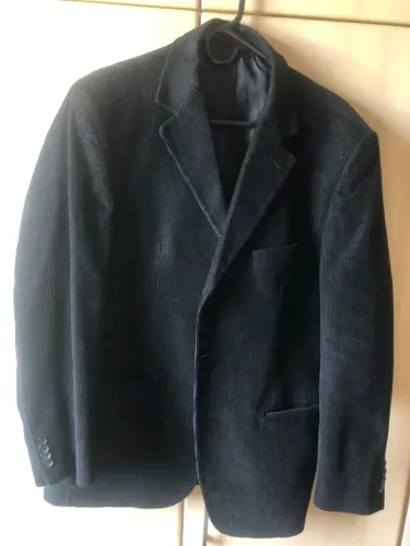 Blazer Resumo de Veludo Preto.  TAM 50 100% algodão.  