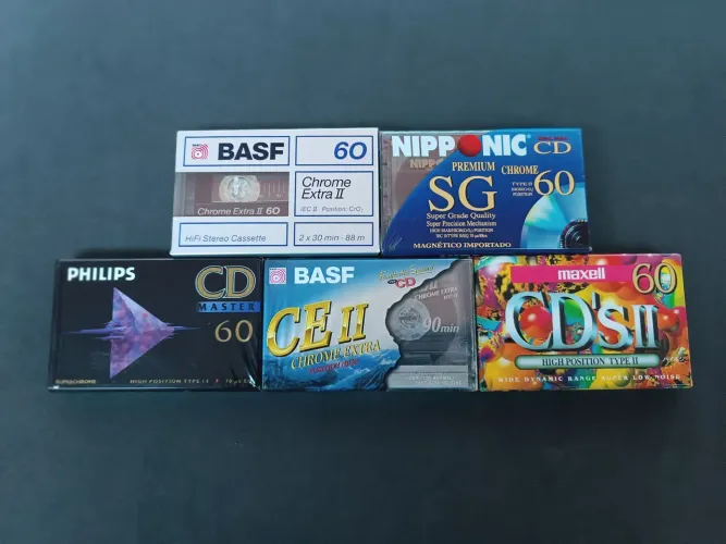 fitas cassete basf maxell philips nipponic virgens