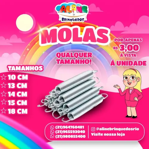 Molas para Cama Elástica - Todos os Tamanhos