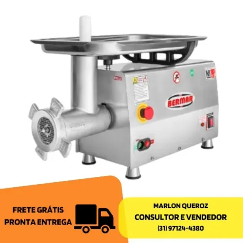 Moedor de Carne Boca 22 Bermar Novo Inox
