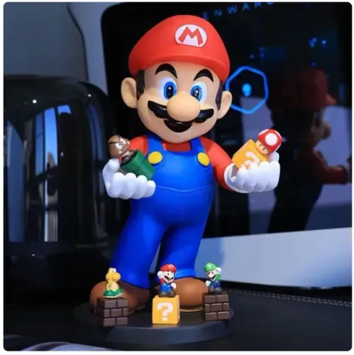 Boneco suporte Super Mario Bros 31cm grande